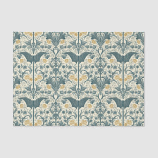 Mousseline Jardin gothique Papier de tissus - Flore foncé