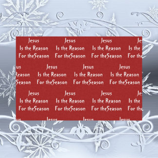 Mousseline Jésus est la raison du papier tissus Noël