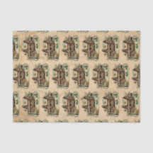 Maison d'hiver Antique Papier parchemin victorien
