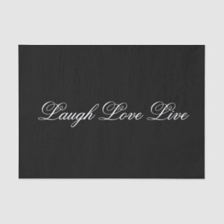 Mousseline Message inspirant Papier Tissu noir