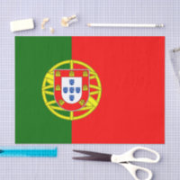 Mode portugaise, mouchoir en papier drapeau portug