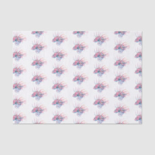 Mousseline Motif de papier de tissus décoratif de poisson tro