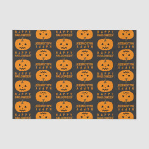 Mousseline Motif d'Halloween avec papier Citrouille