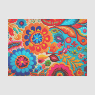 Mousseline NOUVEAU BOHEMIA 1 beau papier décolleté vibrant