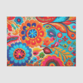 Mousseline NOUVEAU BOHEMIA 1 beau papier décolleté vibrant