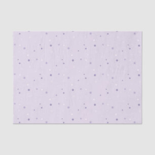 Mousseline nuances de papier de tissu à points violets
