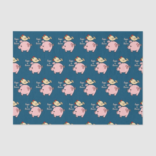 Mousseline Oeufs Et Papier Tissu Bacon (Recto)