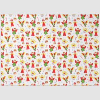 Mousseline Ornement de Noël drôle anges papier de tissu