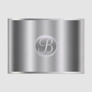 Mousseline Papier à lettres initial monogramme élégant brilla