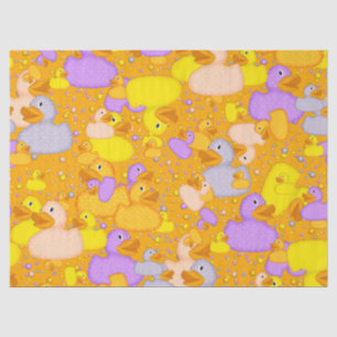 Mousseline PAPIER À PAPIER À Ducks-n-points-Style-1-Orange-TI