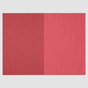 Mousseline Papier à papier rouge tomate à double texture - Pe