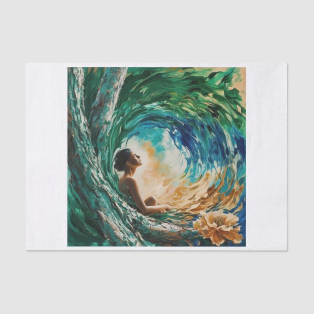 Mousseline Papier absorbant entre les vagues (Recto)