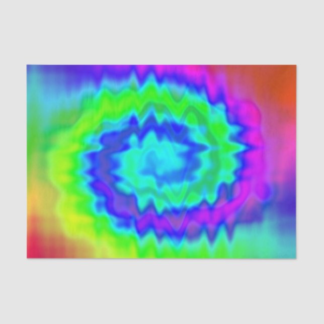 Mousseline Papier cadeau Hippie Tie Dye (Recto)