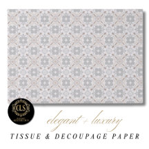 Papier cadeau motif carreaux espagnols gris