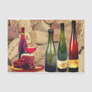 Mousseline Papier cadeau Wine and Corks