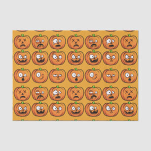 Mousseline Papier Citrouille d'Halloween