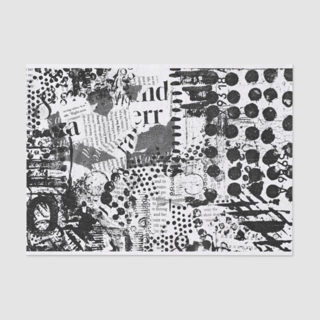 Mousseline Papier d'art multimédia mixte pour découpage ou co (Recto)