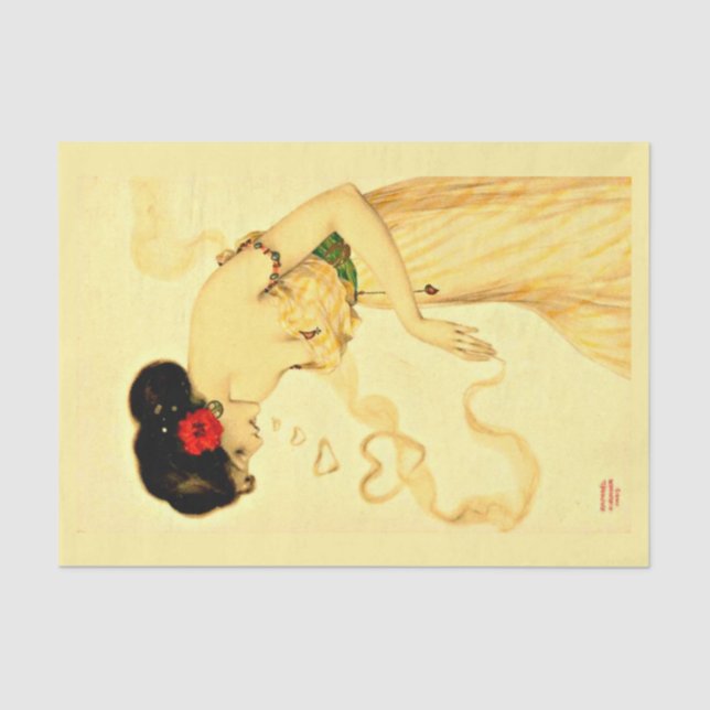 Mousseline Papier de découpage 10"x15" - Raphael Kirchner 24 (Recto)