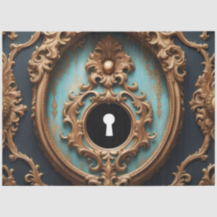 Mousseline Papier de découpage à trou de clé Rococo - Baroque