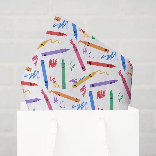 Mousseline Papier de découpage crayons, art scolaire (Sac cadeau)