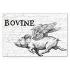 Papier de découpage de cochon volant