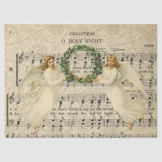 Mousseline Papier de découpage de la nuit Sainte (Recto)