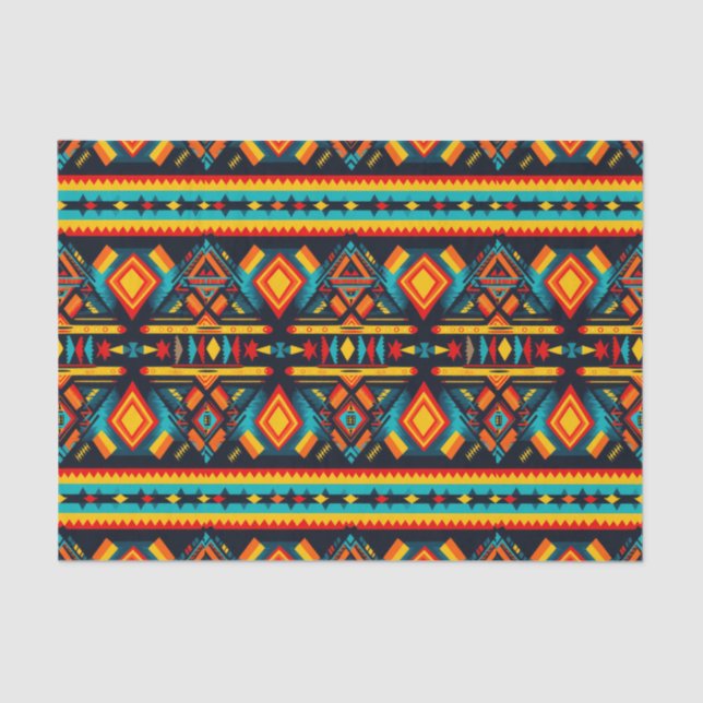 Mousseline Papier de découpage de l'harmonie aztèque (Recto)