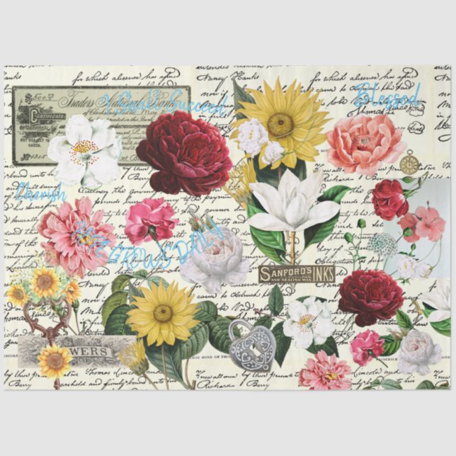 Mousseline Papier de découpage de meubles (Recto)