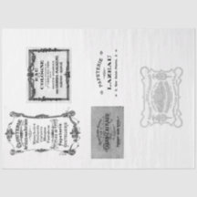 Papier de découpage de publicité française vintage