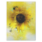 Papier de découpage de tournesol d'aquarelle
