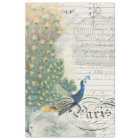Papier de Decoupage d'éphémères de paon