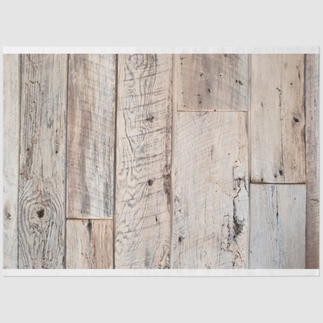 Mousseline Papier de découpage en bois rustique (Recto)