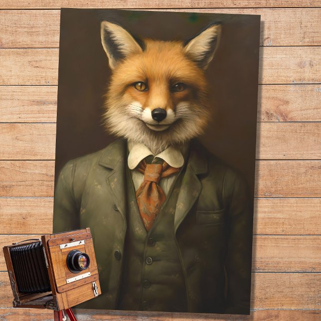 Mousseline Papier de découpage Fox in Suit 2 (Créateur téléchargé)