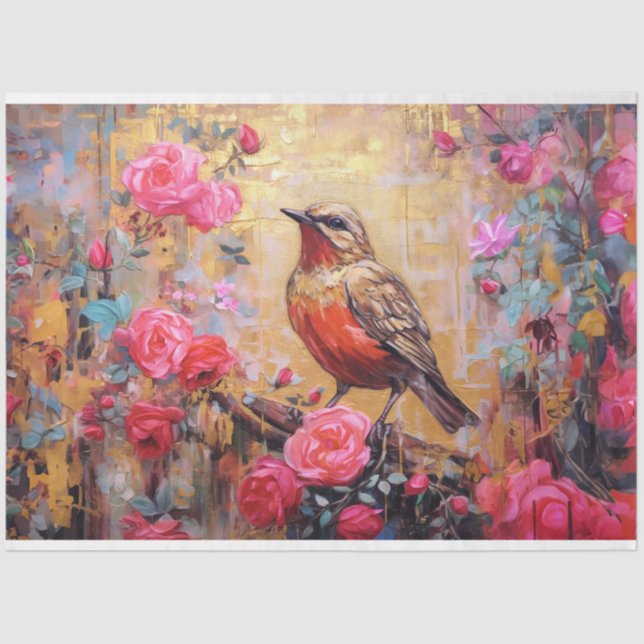 Mousseline Papier de découpage - Intricités botaniques 2 (Recto)