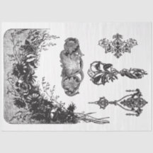 Papier de découpage multinoir et blanc