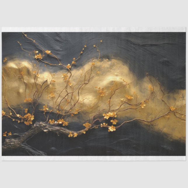 Mousseline Papier de découpage, Papier d'enrobage - Blooms de (Recto)