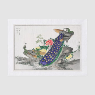 Mousseline Papier de découpage Peacock