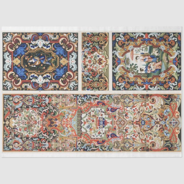 Mousseline Papier de découpage portrait (Recto)