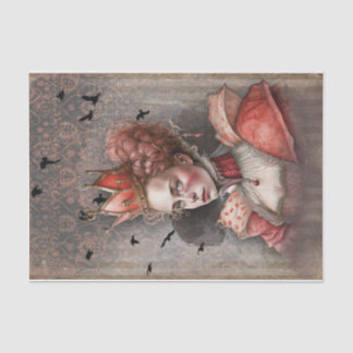 Mousseline Papier de découpage Red Queen