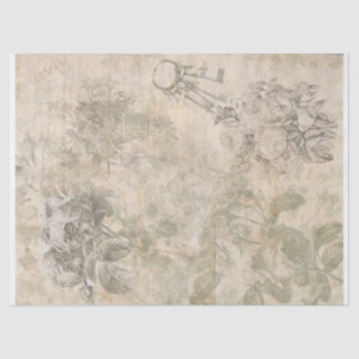 Mousseline Papier de découpage rose romantique