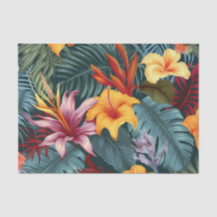 Mousseline Papier de découpage Vintage de la flore tropicale