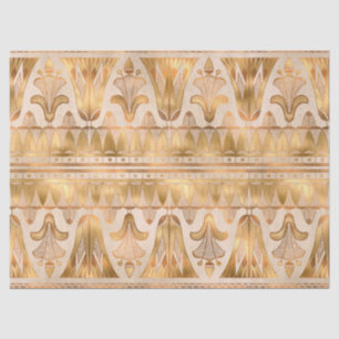 Mousseline Papier de fond Art déco Gold Shimmer