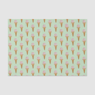 Mousseline Papier de fond de crème glacée aquarelle (vert men