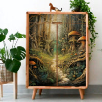 Papier de fond de découpage de l'arc de la forêt m