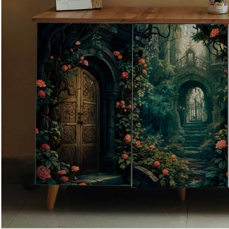 Mousseline Papier de fond de découpage des portes secrètes