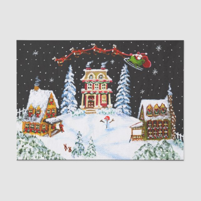 Mousseline Papier de Noël (Recto)