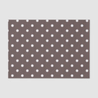 Papier de papier à dot Polka Brown au chocolat