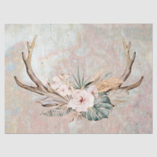 Mousseline Papier de papier de découpage Floral Antler
