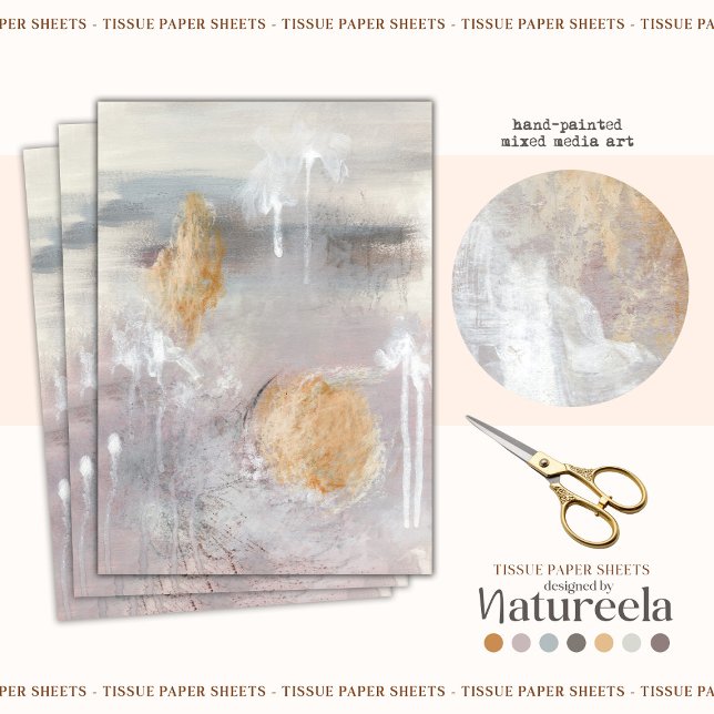 Mousseline Papier de papier de découpage gris Abstrait Motif (Créateur téléchargé)