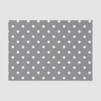 Mousseline Papier de papier de fond de polka gris